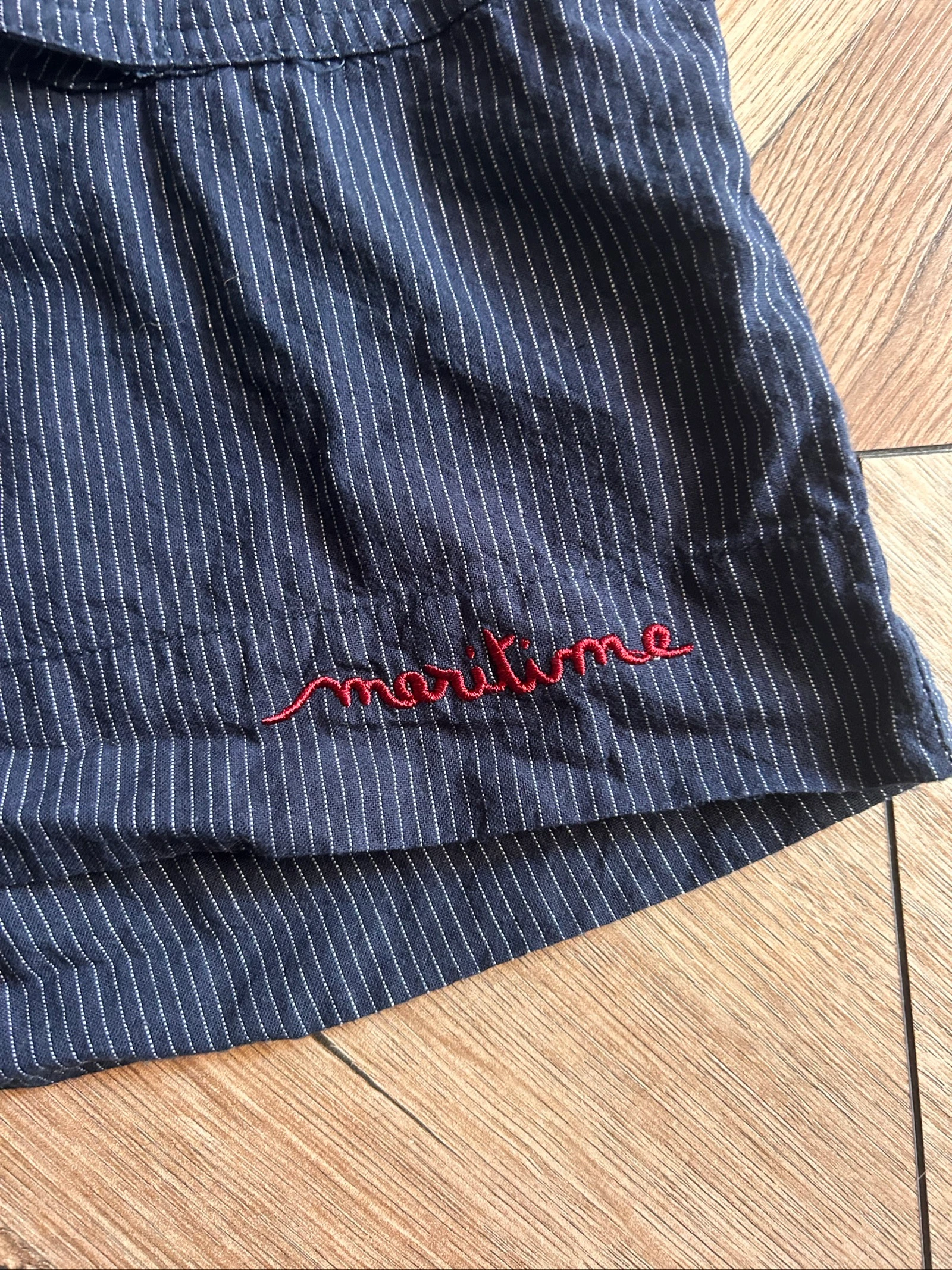 Navy blue striped 'nautical' style shorts U Collection – Size 40 – photo 3